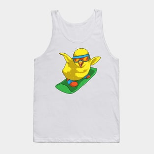 Chick Snowboarder Snowboard Tank Top